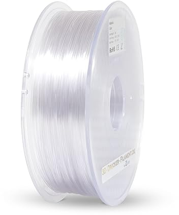 Z3D® PETG+ 2,85mm TRANSPARENT KLAR 1kg 3D Drucker Filament - hochwertig, hohe Festigkeit & Zähigkeit, ideal für technische Teile & Prototypen