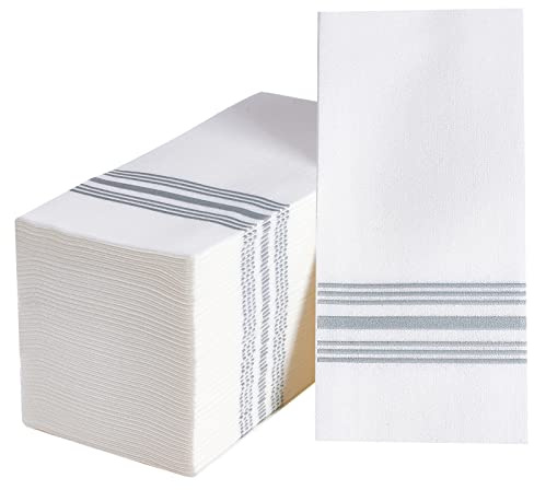 Vplus 150 PACK Guest Towels Disposable Bathroom, Decorative Bathroom Napkins, Soft, and Absorbent Disposable Paper Hand Towel for Dinners, Kitchen, Parties, Weddings, Christmas Party
