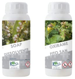 SOAP SAPONE MOLLE 500 ml + OXIRAME CONCIME LIQUIDO RAME 500 gr RINVERDENTE PULISCE E PROTEGGE - azione su ORGANISMI parassiti. FORTE su melata e fumaggine Professionale - 100% Biologico e Naturale