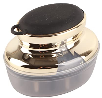 Hyuduo Kopfhaut-Applikator-Kamm, Golden, 14 Dosierspitzen, für Haarwachstum und Kopfhautbehandlung, Ergonomisches Design, Geeignet für Haargel, Essenz und Öl