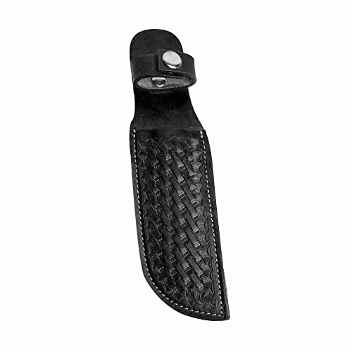 Hulara_Genuine Leather Case Handmade Real Leather Knife Sheaths with Belt Loop Pocket Knife Holder for Belt 4.7 Blade Fits Knife Holster