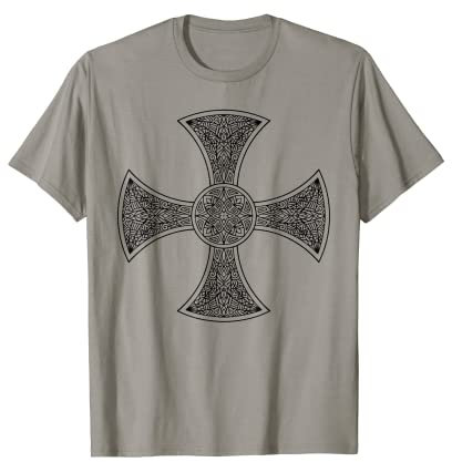 Keltisches Kreuz Mandala Henna Tattoo - Irish Gothic Bohemian T-Shirt