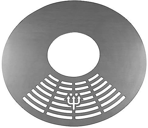 FireDeifi Grillplatte | Feuerplatte | Plancha | BBQ für 57er Kugelgrill – Ø55 cm – hochwertiger 4 mm Stahl – Made in Bavaria - einmaliges Grillerlebnis