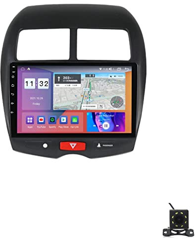 MLXABH per mit-subishi ASX 10-16 Autoradio Stereo Lettore multimediale Android 11.0 con Touch Screen IPS 9''unità Principale Navigatore satellitare Ricevitore FM con 4G GPS WiFi SWC Carplay Bluet