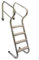 Schwimmbadtreppe Pooltreppe Edelstahltreppe Treppe 5-St Schwimmbadleiter Leiter mit Kunstoffstufen
