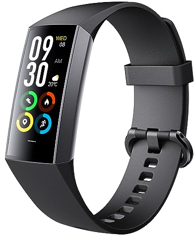 Fitnessuhr Herren Fitness Tracker Herren Blutdruckmessung Schlaftracker Gesundheitsuhr Schrittzähler ohne App und Handy Fitnessuhr Damen Schmal Pulsuhr Smartwatch Sportuhr Android IOS Schwarz Blau