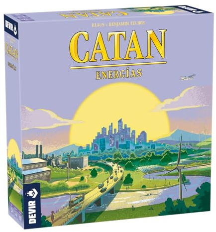 Devir – Catan Energías | Juego de Mesa Estratégico sobre Energía y Sostenibilidad, Cambio Climático | Tablero para 3-4 Jugadores, +12 Años, 90 Minutos