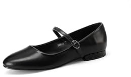QUEEN HELENA Ballerine Scarpe Basse con Cinturino Casual Eleganti Donna ZM9848 (Nero, Sistema Taglie Calzature EU, Adulto, Donna, Numero, Media, 38)