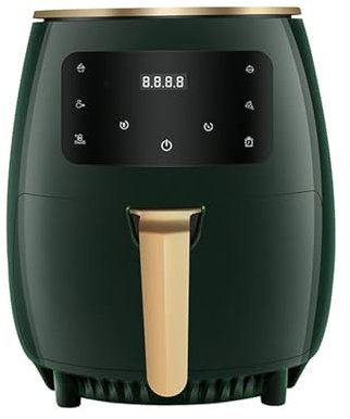 Friggitrice ad aria, friggitrice ad aria Ninja, forno friggitrice ad aria, friggitrice elettrica domestica macchina for patatine fritte, grande capacità multifunzione 4,5 l(Green)