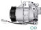 Frankberg Compresor de aire acondicionado con embrague Compatible con M.e.g.a.n.e II BM0/1 CM0/1 EM0/1 KM0/1 LM0/1 Grand Scénic II JM0/1 Laguna II BG0/1 KG0/1 7711368037incl. aceite premezclado