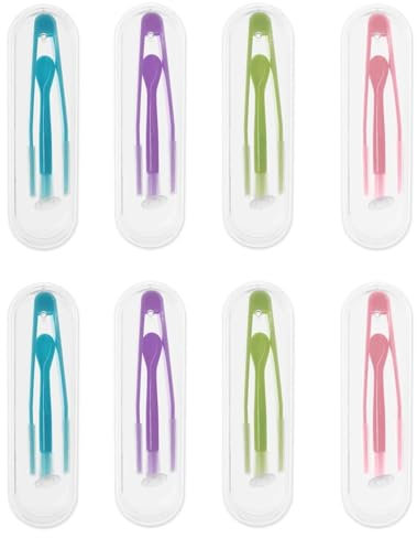 Shatore 8-Piece Contact Lens Applicator Kit – Portable Case, Tweezers, Mirror, and Holder for Travel & Daily Use