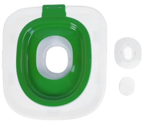 F&Y Cat Toilet Training Kit - Wiederverwendbare abnehmbare Katzen -Toilettentrainer Sitz für Heimatstreuübergang (Grün)
