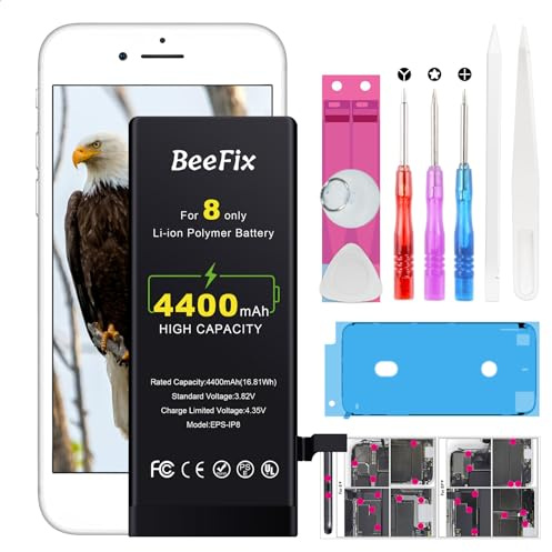 Batterie pour iPhone 8 | 4400mAh Batterie Haute capacité avec Outils de réparation