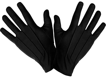 Elegante Stoffhandschuhe für Damen & Herren | Kurze Kostüm-Handschuhe in vielen Farben | Perfekt für Karneval, Fasching, Hochzeit, Halloween & Parade | Unisex Handschuhe für jeden Anlass
