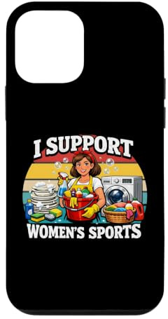 I Support Womens Sports Funny Cleaning Lady Housekeeping Case for iPhone 12 mini