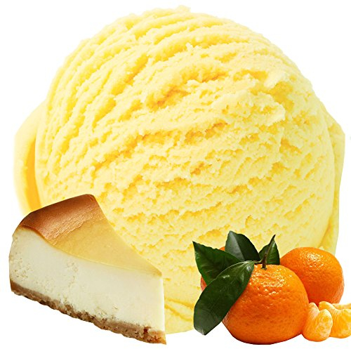 Käsekuchen-Mandarine Geschmack für Speiseeis Gino Gelati Eispulver Softeispulver für Ihre Eismaschine (1kg)