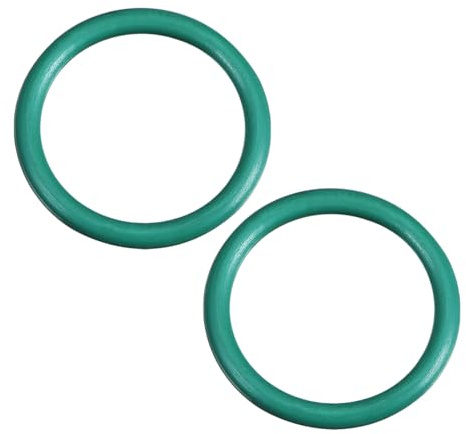 sourcing map Fluorkautschuk-O-Ringe, 20 mm AD 16 mm ID 2 mm Breite FKM-Dichtung für Maschineninstallationen, Grün, 2er-Pack