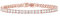PAVOI 14K Rose Gold Plated Cubic Zirconia Classic Tennis Bracelet | Rose Gold Bracelets for Women | 7 Inches