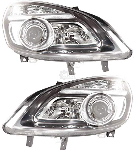 Halogenscheinwerfer Set für Scénic II JM0/1_ Grand H1 H7 Typ HELLA