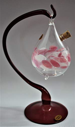 Obstfliegenfalle mit Ständer (Ständer:lila/Falle: transp.rosa-weiß)