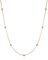 namana Rose Gold Chain Necklace for Women, 18 inch long Chain Necklace for Women with Cubic Zirconia Stones, Rose Gold Necklaces for Women and Teenage Girls, Dainty Chain Necklace for Ladies