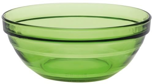 Duralex Collection Le Gigogne|Ensaladera de cristal |Cristal ultra resistente a los arañazos, compatible con microondas y lavavajillas, Made in France (17 cm - 97 cl, Verde)