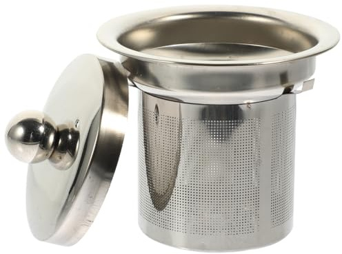 Housoutil Teapot Tea Strainer Mesh Tea Infuser Stainless Steel Strainer Metal Tea Strainer Leaf Strainer Teapot Infuser Insert Cooking Skimmers Stainless Steel Silver Home Tea Infuser Coffee