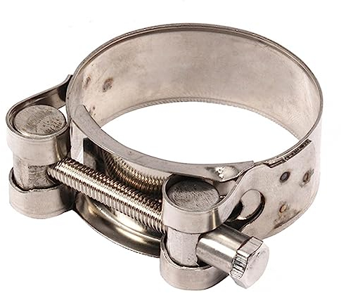 Inoxidable Abrazadera Clip Tubo Acero,Abrazaderas Turbo De Acero Inoxidable Abrazadera De Tubo De Escape Abrazadera De Escape De Motocicleta De Acero Inoxidable (44-47mm)