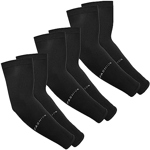 Hemiks 3 Paia Manicotti Braccio, Maniche Rinfrescanti Unisex Protezione Solare Estiva, Manicotti a Compressione in Seta di Ghiaccio per Attività all'Aperto Coprire Tatuaggi