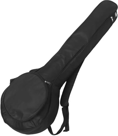 SUPVOX Waterproof Oxford Cloth Banjo Case, 5-String Banjo Storage Bag with Shoulder Straps, Lightweight and Durable, Black