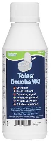 Toiee Douche WC Entkalkungsmittel (250 ml) Kann verwendet werden für Geberit Aqua Clean Mera, Sela, Suma usw