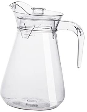 ABOOFAN Pichet à Eau Transparent Plastique Alimentaire Bouilloire à Boissons Pot à Jus De Résistant Au Froid Chaleur