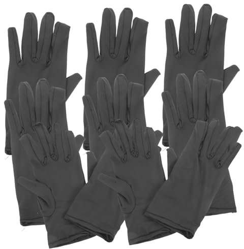 Homoyoyo 5 Paare Weiße Gartenhandschuhe Schnitthandschuhe Pflanzhandschuhe Reinigungshandschuh Verschleißfeste Handschuhe Fensterrollo-handschuhe Elasthan Arbeit Sauber Werkzeug