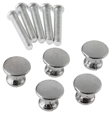 Türgriffe for Küchenschrank, Badezimmer, Bar-Hardware, 10 Stück, 12 x 11 mm, Antikbronze/Silber, eine Box, Knöpfe und Zieht, Schubladenschrank, Schrank, Möbelgriffe, Möbelbeschläge, Silber (Farbe: Sil