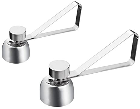 MAGICLULU 2pcs Stainless Steel Eggshell Portable Egg Opener for Kitchen Topper Remover for Home Use