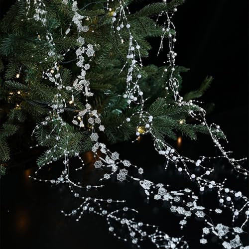 ReachMall for STUNNING Clear Glass Icicles for Holiday Decorations Perfect Accessories for Christmas Trees (Silver)
