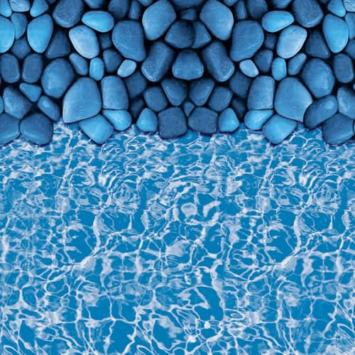 VEVOR Revêtement de Piscine Ovale, 1006x549x120 cm, Doublure Durable de Style Unibead en Vinyle Calibre Standard, Résiste à l'usure, Rétention d'eau, pour Piscines Hors Sol à Parois de Hauteur 132 cm