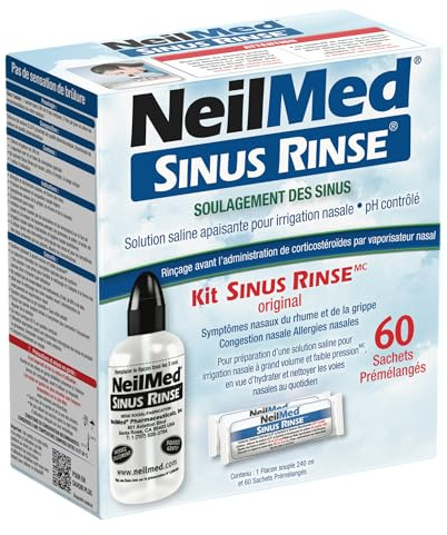 Sinus Rinse Kit + 60 Sachets pré-dosés