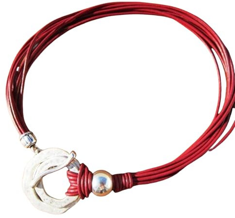 Gramigg Elegante Doppelring-Schlüsselbein-Kette, Vintage-Halskette, mehrschichtige Seil-Halskette für Damen, passender modischer Look