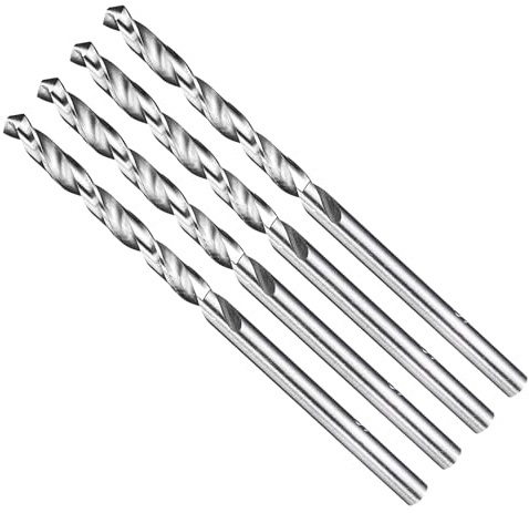 METALLIXITY Drill Bit (3mm) 4241 High-Speed Steel Uncoated 4Pcs | Straight Shank Uncoated (Bright) 118° for Wood Plastic Iron Copper Aluminum Low Soft Metal
