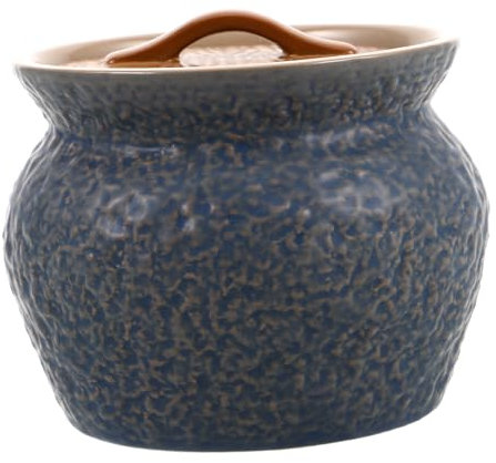 iplusmile Mini Cocotte en Céramique avec Couvercle, Casserole à Vapeur pour Soupes et Œufs, Cuisson Douce, pour Petits Foyers