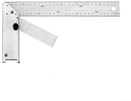 Robusto righello angolare per misurazioni di precisione in fai da te, falegnameria e ristrutturazione della casa (250 mm)