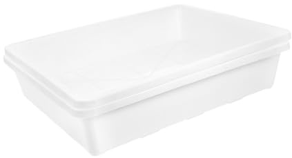 Toddmomy Plateaux pour Pots De Plantes Succulentes Rectangulaires Blancs 2 Pièces pour Jardin Intérieur Et Extérieur, Accessoires en Plastique Résistants, Anti-Fuite Et Protection du Sol
