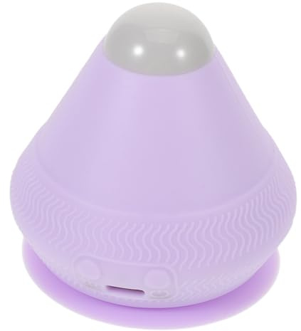 NOLITOY Elektrischer Massageball mit Vibration und Wärme für Muskelregenerationpc Material Kompakt für Büro und Reise Lila Massagegerät zur Tiefenentspannung