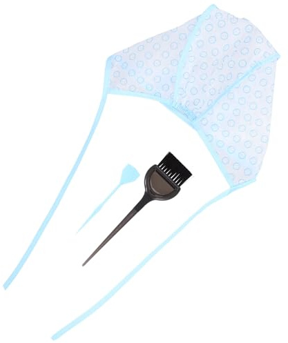 LOLIPPYY Strähnchenhaube mit Haarfärbepinsel 4 Stück Haarfärbe Werkzeug Elastische Highlights Kappe mit Löchern Unisex Wiederverwendbar für Friseursalon und Heimgebrauch