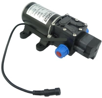 8L/min Small Electric Diaphragm Water Pump 100W 100psi High Pressure Automatic Pressure Switch Car Wash Pump 12V(24V)