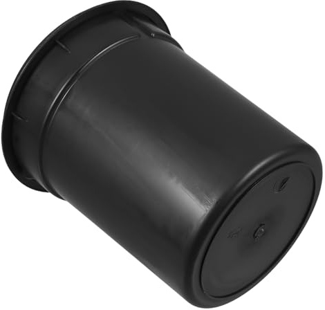 HOMSFOU Cilindro Interior para Cubo de Basura Redondo 3l Negro, Revestimiento Plástico Resistente para Uso Doméstico y Oficina, Repuesto Práctico y Compacto para Contenedores de Cocina