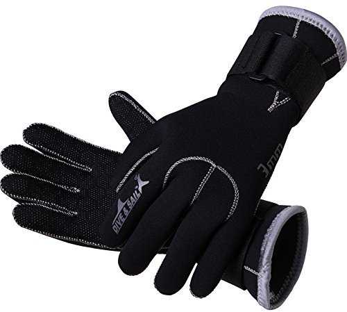 DIVE & SAIL Wetsuits Handschuhe 3mm Neopren Warm Tauchen Kanu Handschuhe (XL)