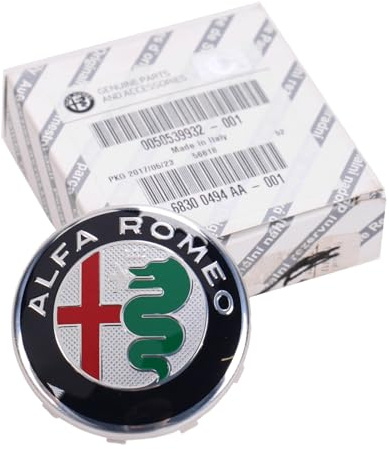 Alfa Romeo 50539932 - Tapacubos para llantas de aluminio Alfa Romeo Giulia 2,0 2,2 a partir de 2016