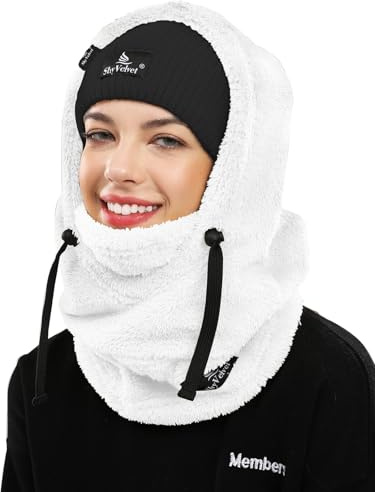 Shy Velvet Varm Balaclava Vindtät skidmask för utomhussport Cykling, snowboarding, skidåkning, motorcykel Vinter Andas Fleece-Ansiktshuv för män/kvinnor